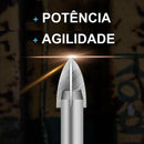 Kit 7 Brocas HardMax Triangular/ Para Concreto, Metal e Madeira